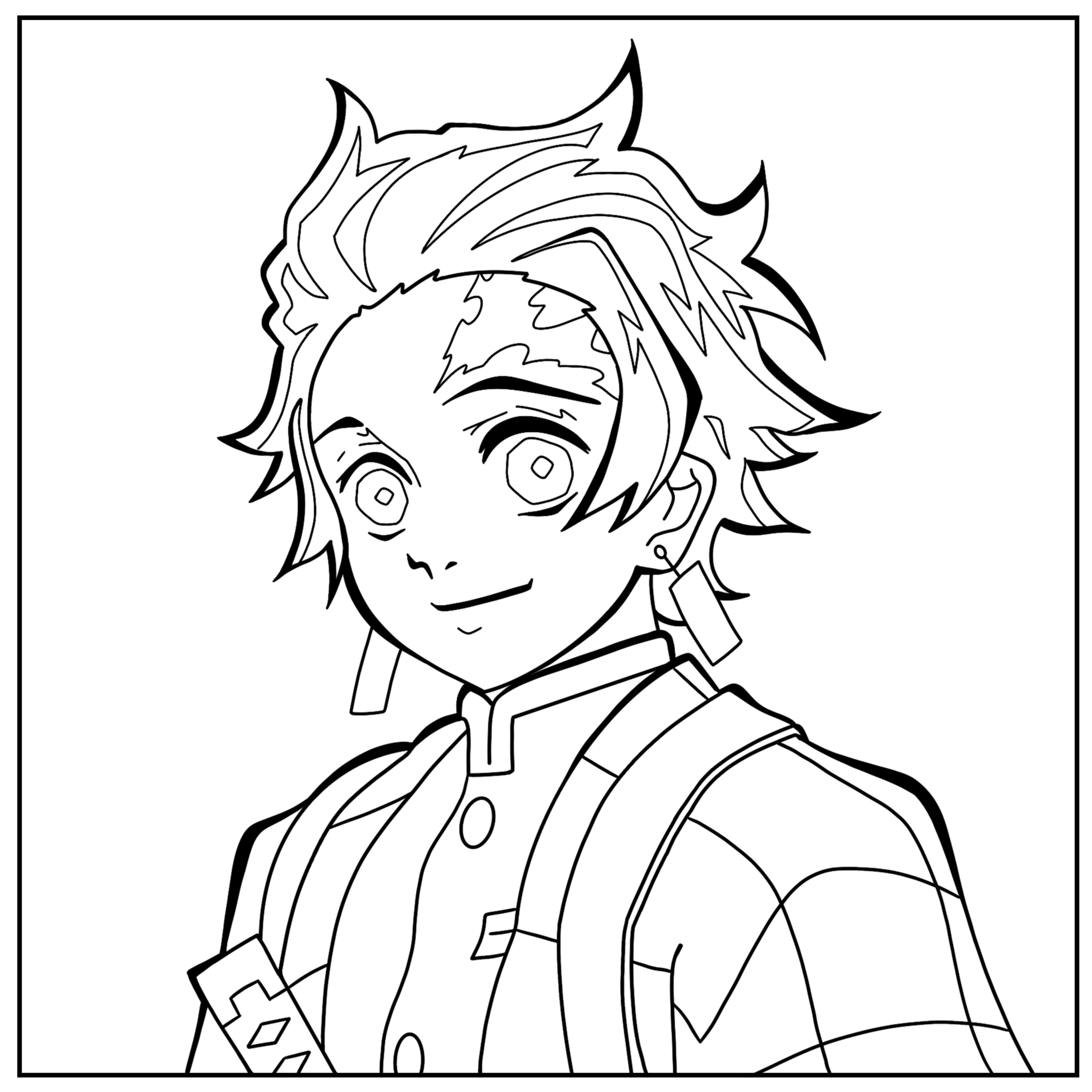 Tanjiro Coloring Page Meztermind